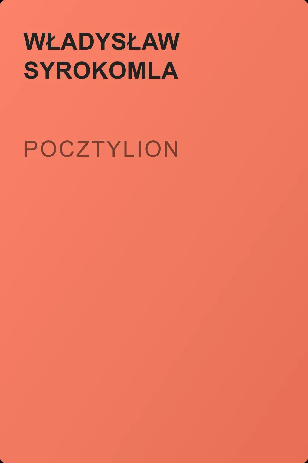 Pocztylion — обложка книги