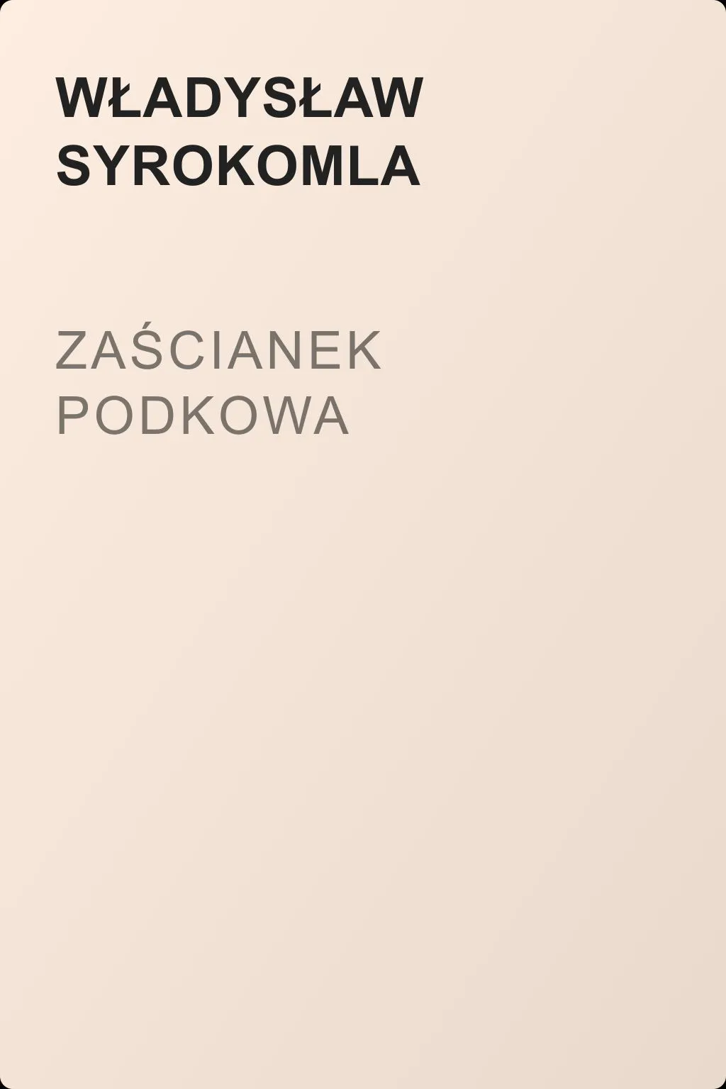 Zaścianek Podkowa — обложка книги