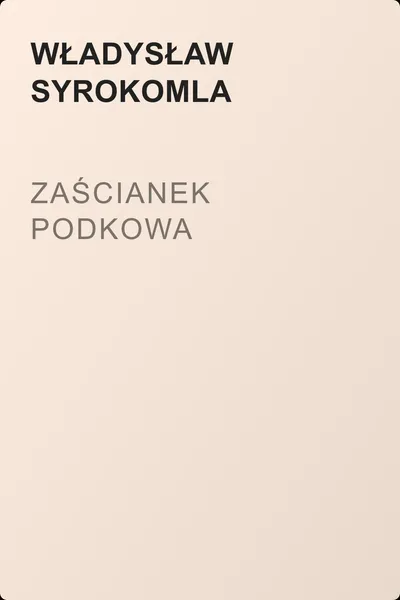 Zaścianek Podkowa — обложка книги