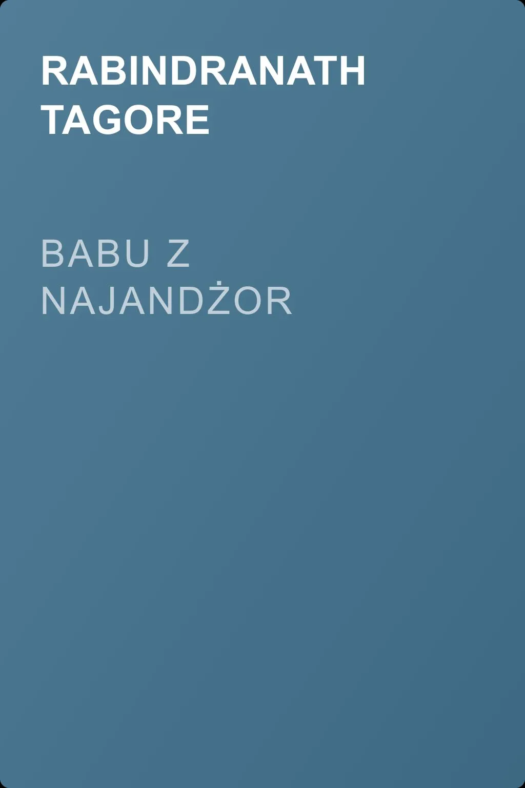 Babu z Najandżor — обложка книги