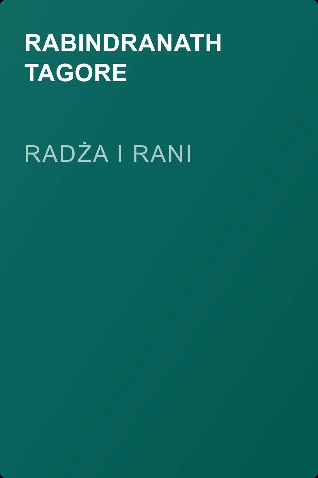 Radża i rani — обложка книги