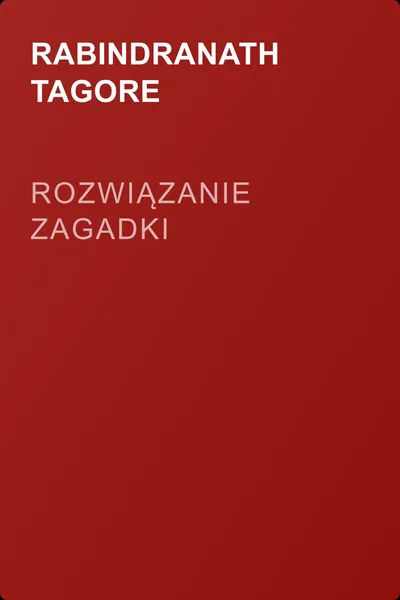 Rozwiązanie zagadki — обложка книги