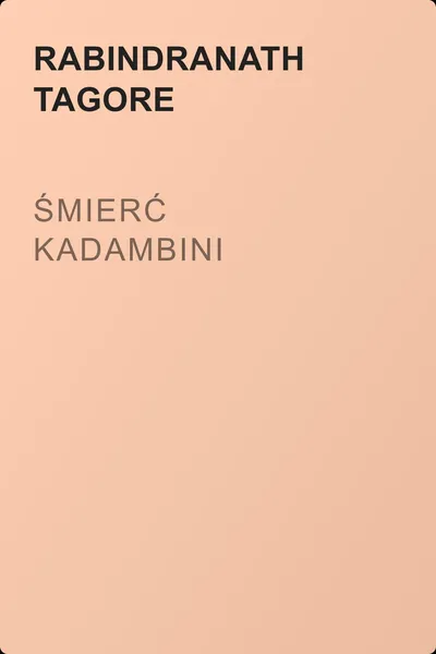 Śmierć Kadambini — обложка книги