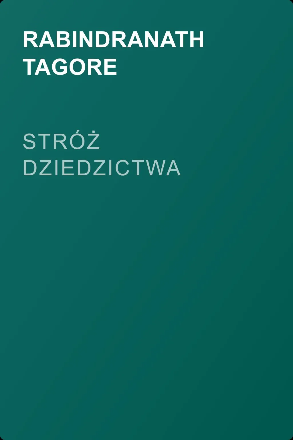 Stróż dziedzictwa — обложка книги