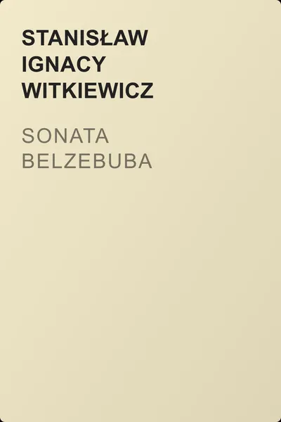 Sonata Belzebuba — обложка книги