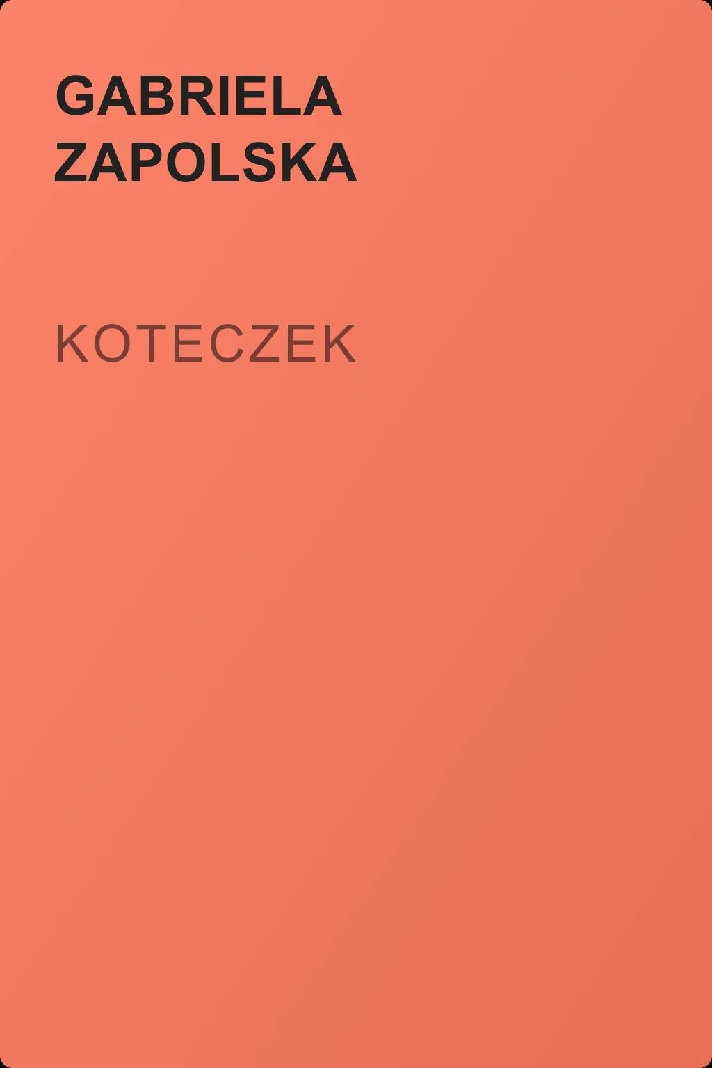Koteczek — обложка книги