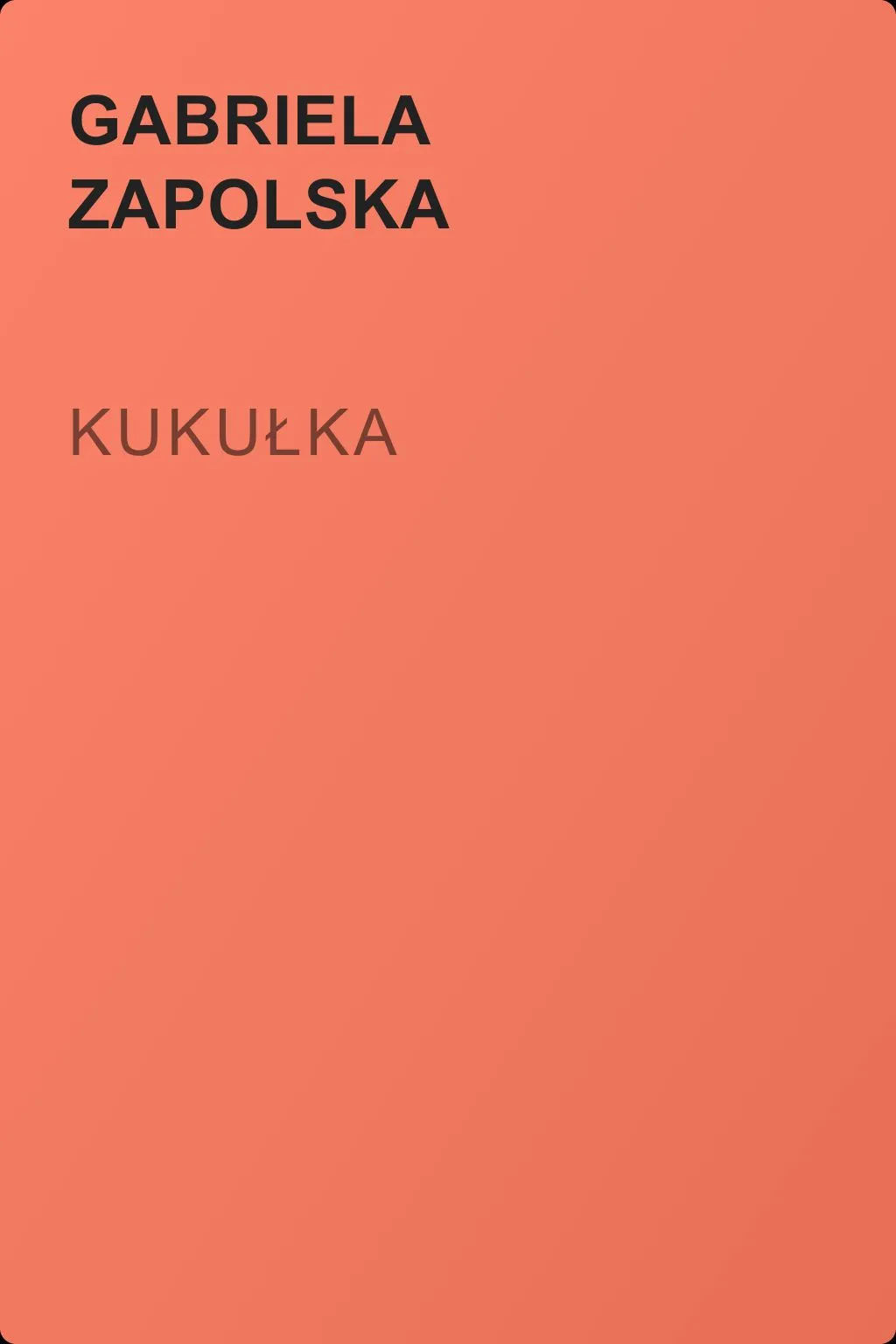 Kukułka — обложка книги