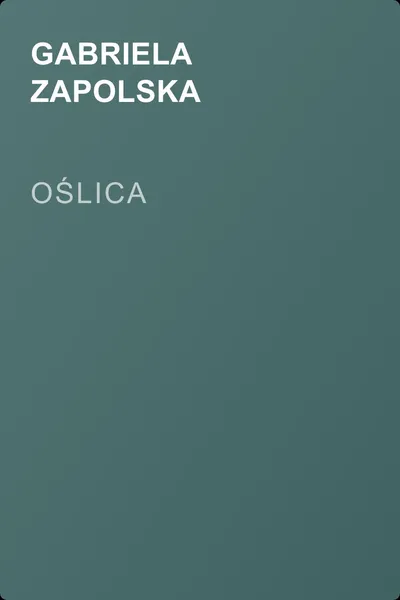 Oślica — обложка книги
