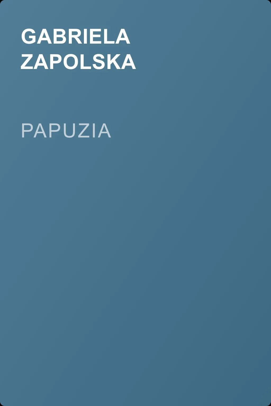 Papuzia — обложка книги