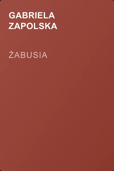 Żabusia — обложка книги