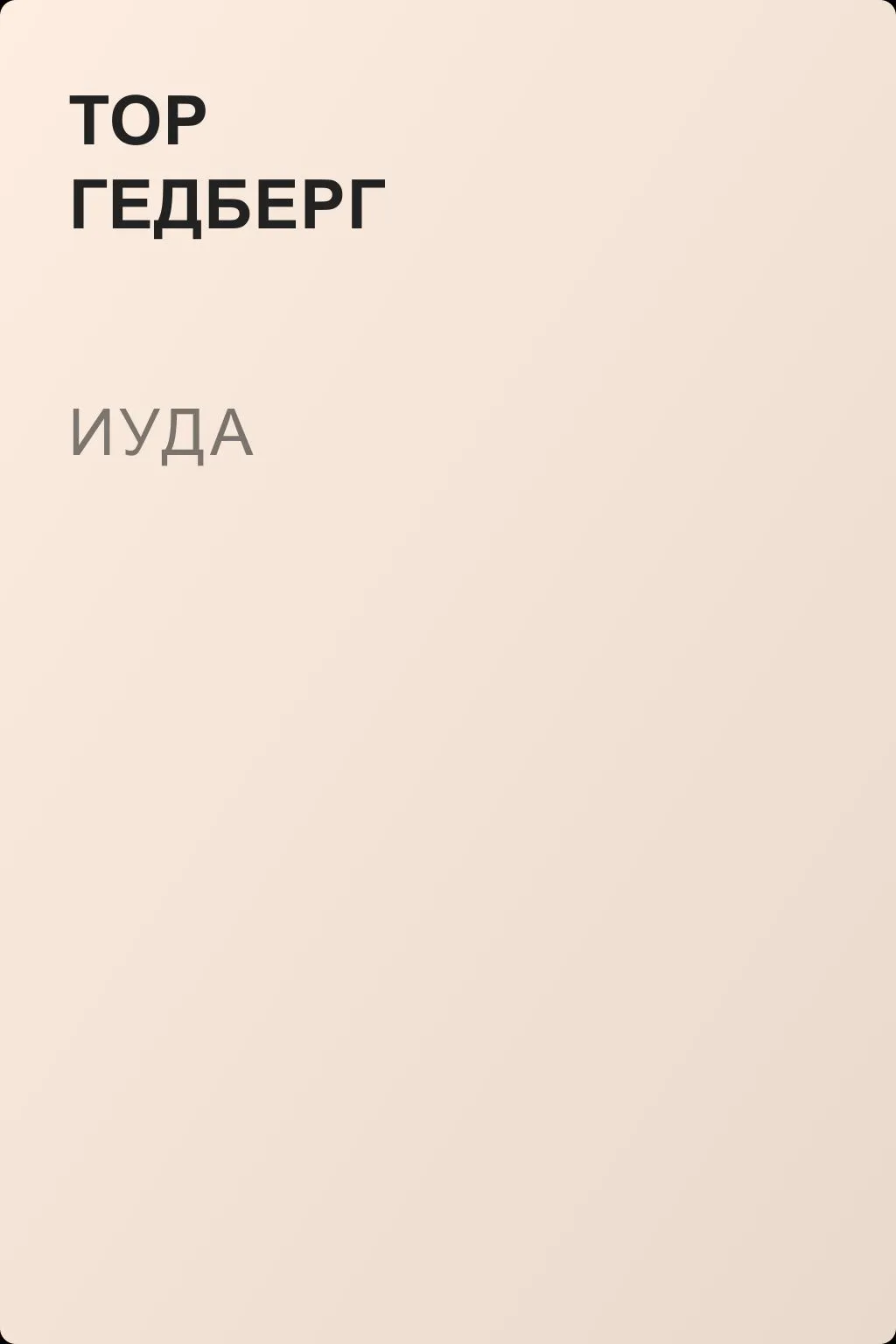 Иуда — обложка книги