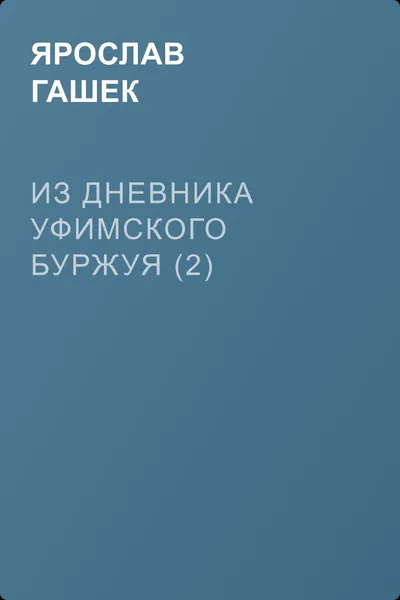 Из дневника уфимского буржуя (2) — обложка книги