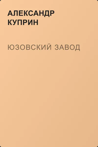Юзовский завод — обложка книги
