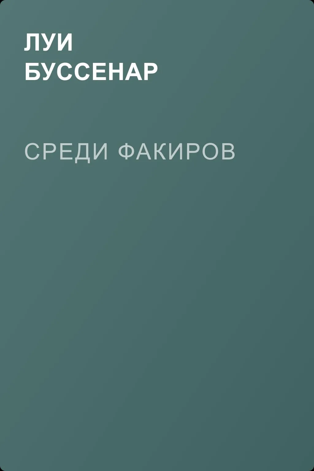 Среди факиров — обложка книги