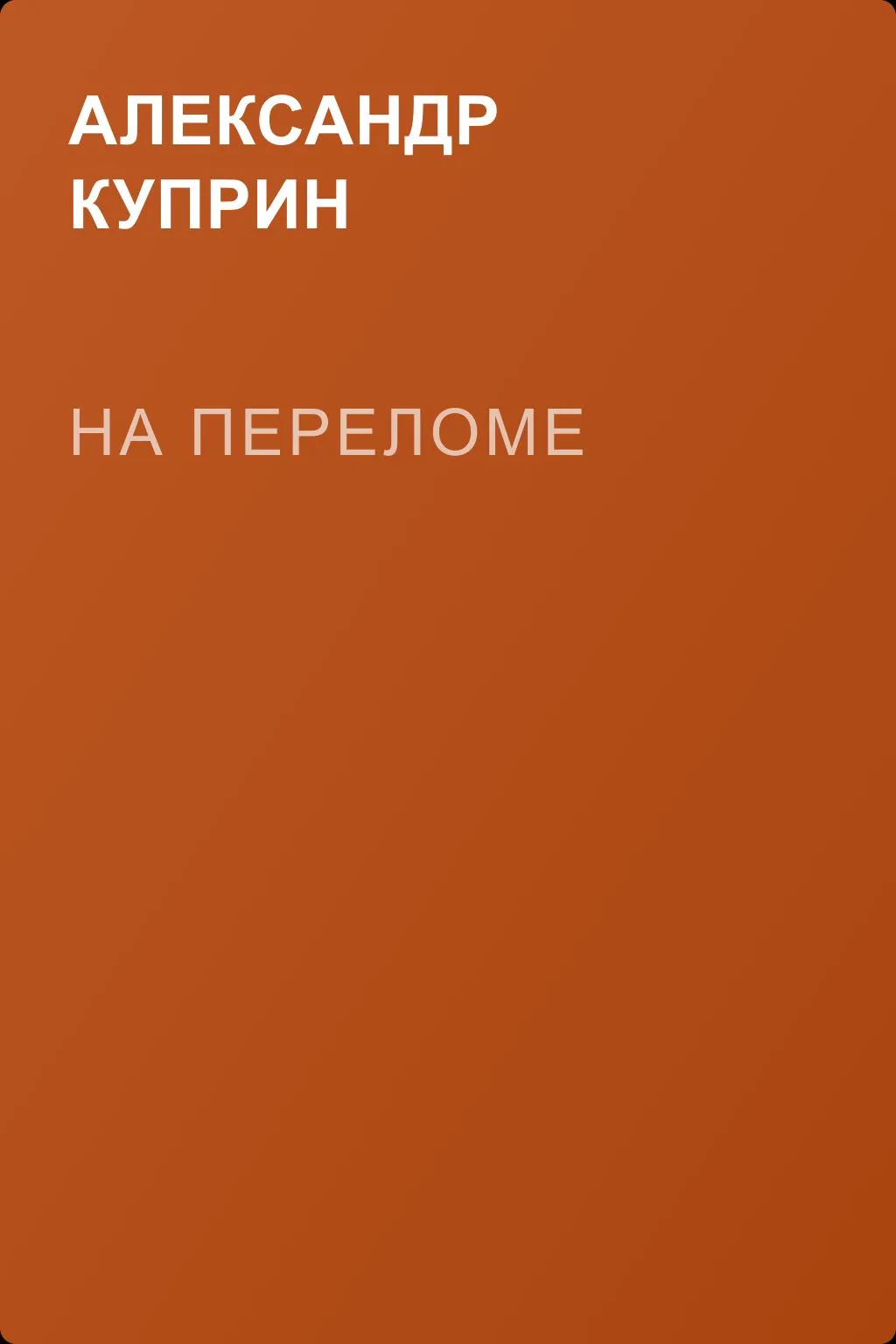 На переломе — обложка книги