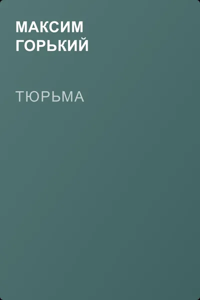 Тюрьма — обложка книги