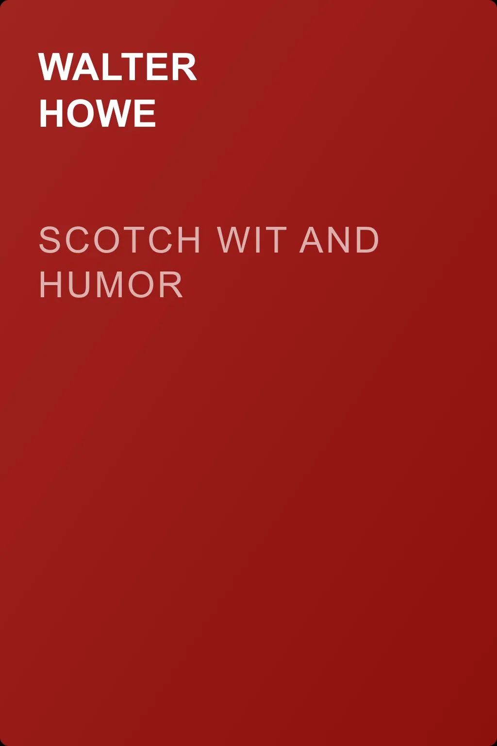 Scotch Wit and Humor — обложка книги
