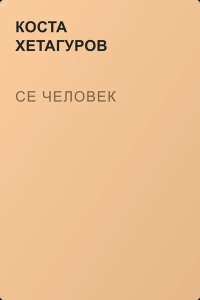 Се человек — обложка книги