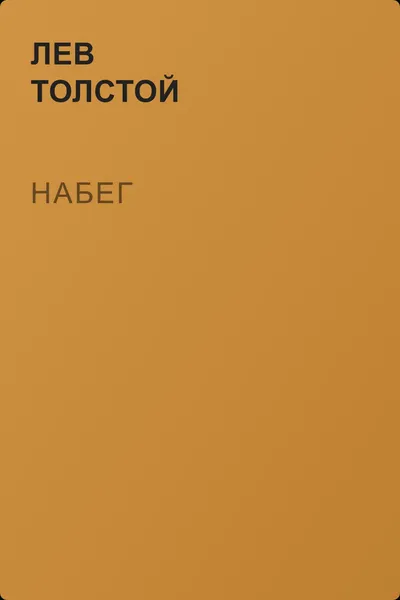 Набег — обложка книги