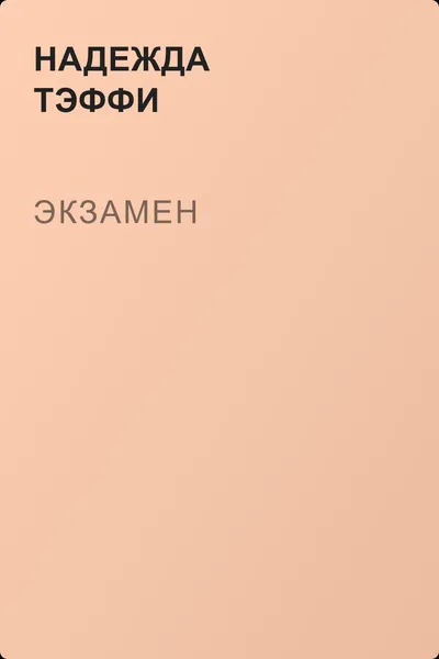 Экзамен — обложка книги