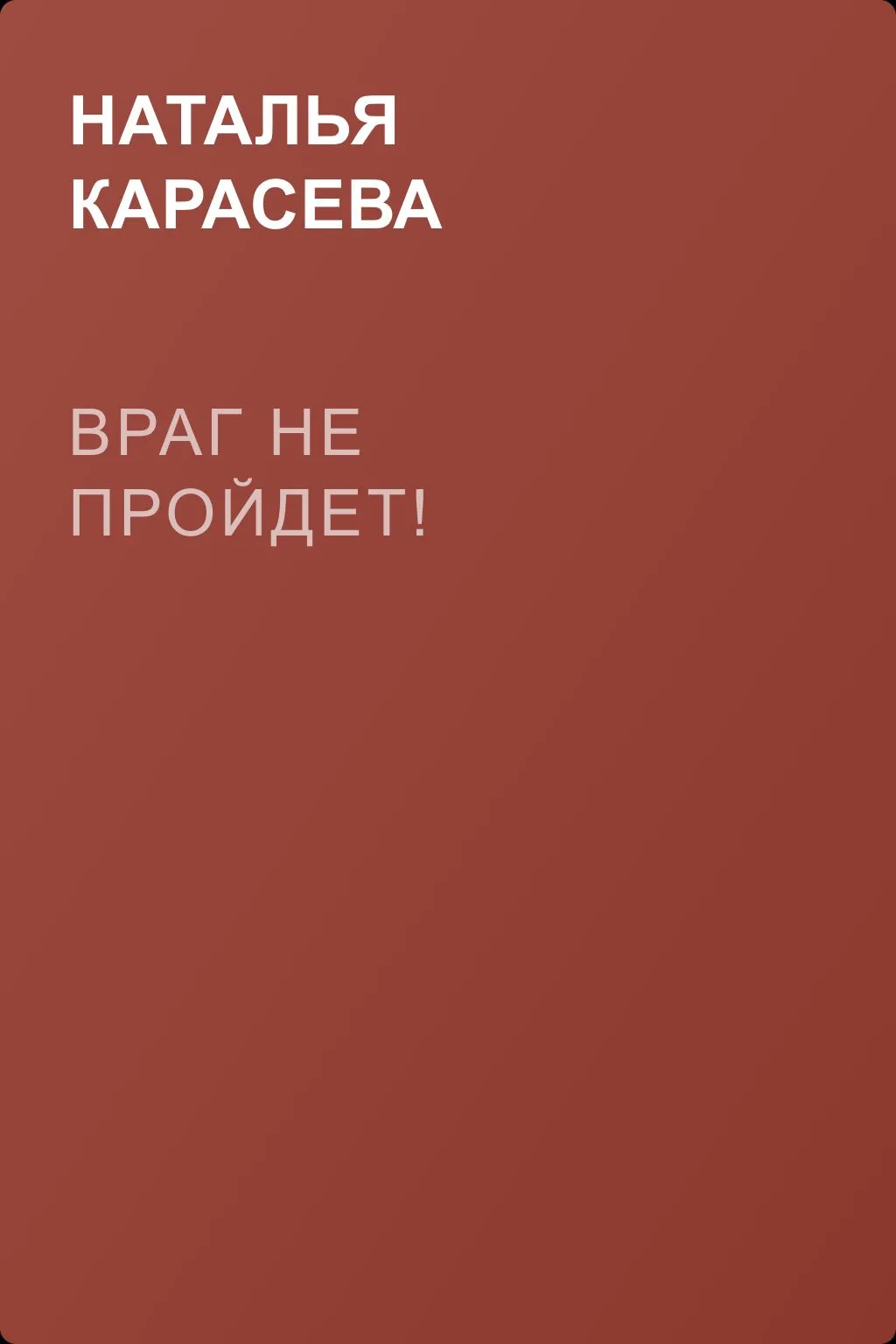 Враг не пройдет! — обложка книги