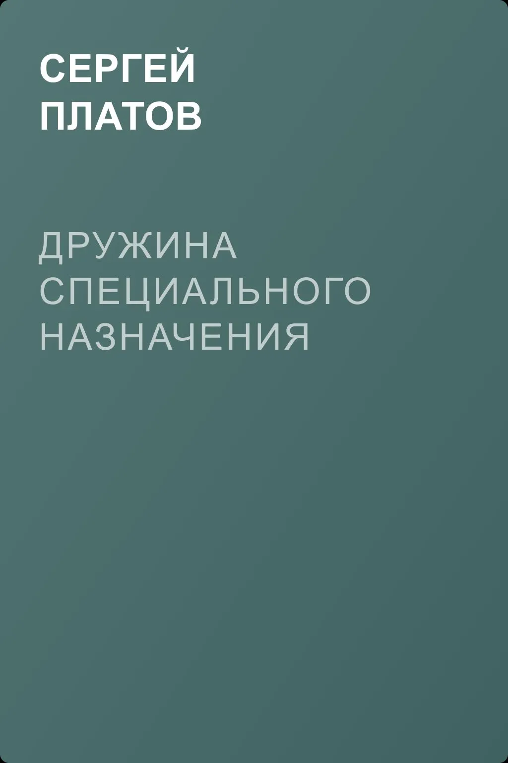 Дружина специального назначения — обложка книги