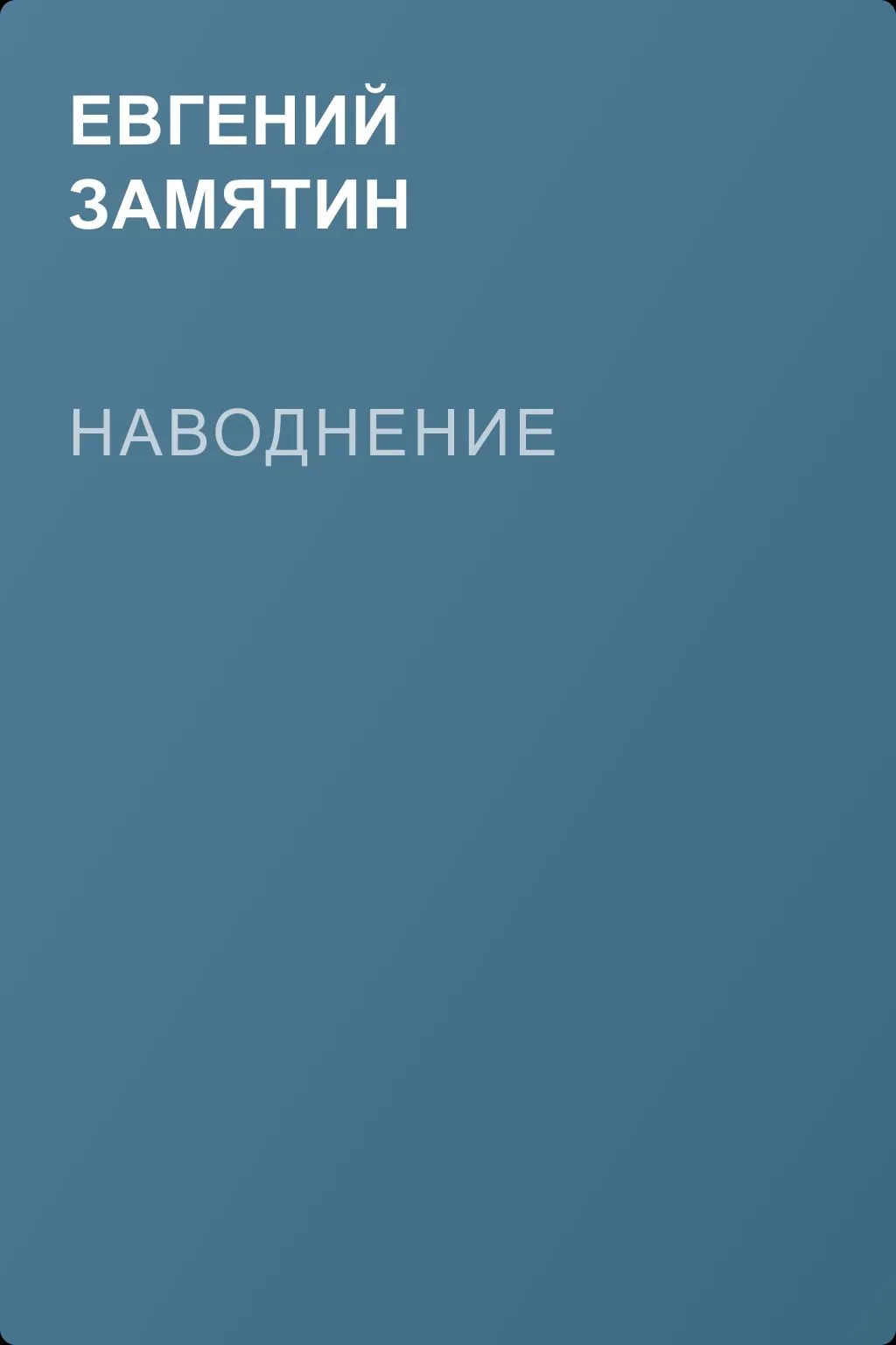 Наводнение — обложка книги