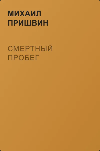 Смертный пробег — обложка книги