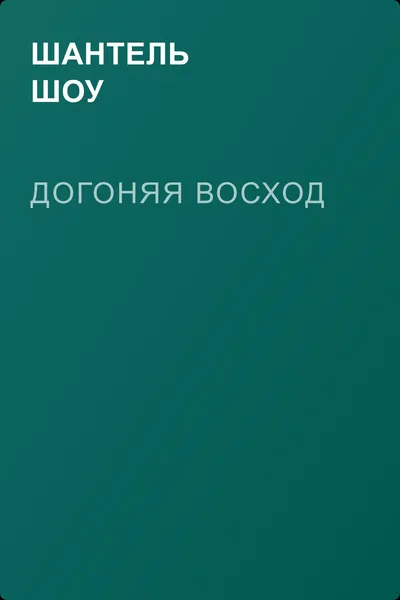 Догоняя восход — обложка книги