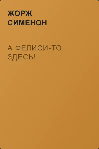 А Фелиси-то здесь! — обложка книги