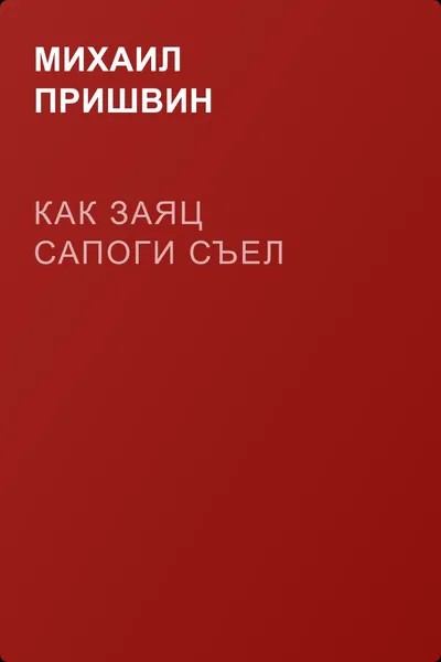 Как заяц сапоги съел — обложка книги