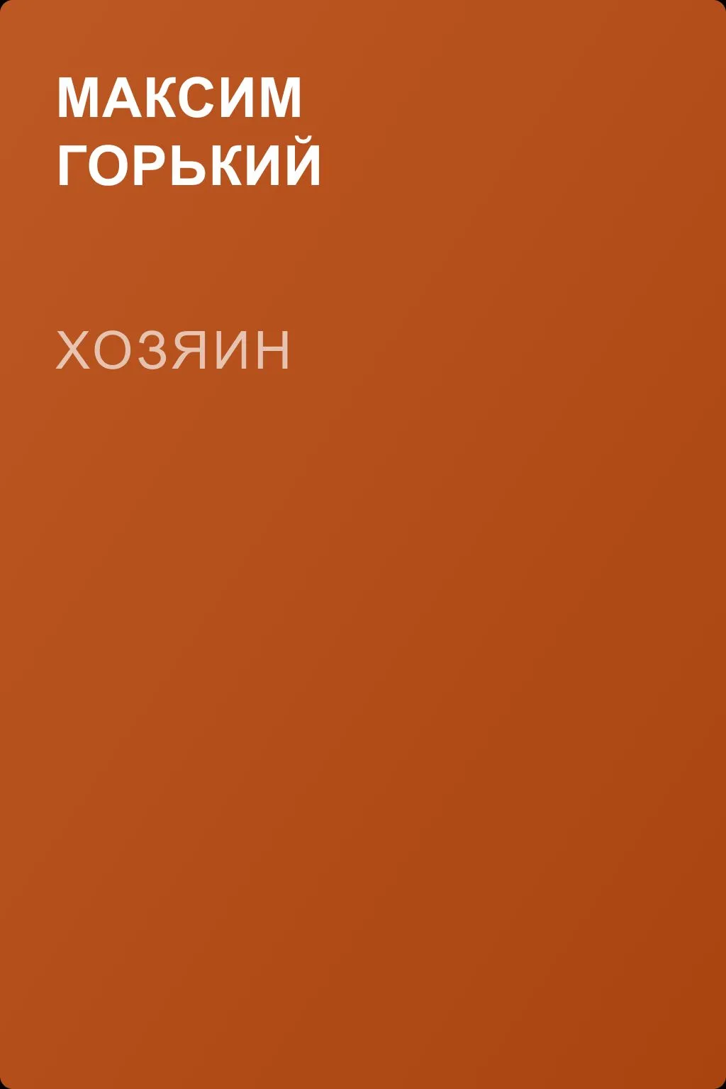 Хозяин — обложка книги