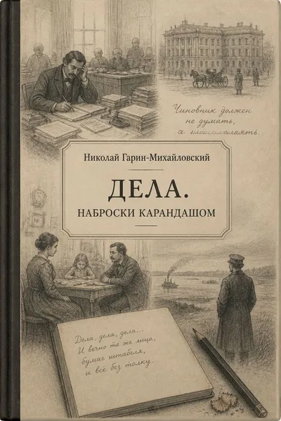 Дела. Наброски карандашом — обложка книги