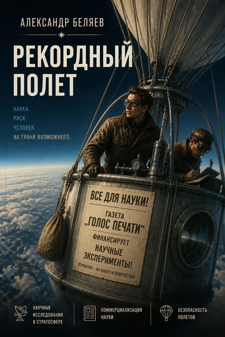 Рекордный полет — обложка книги