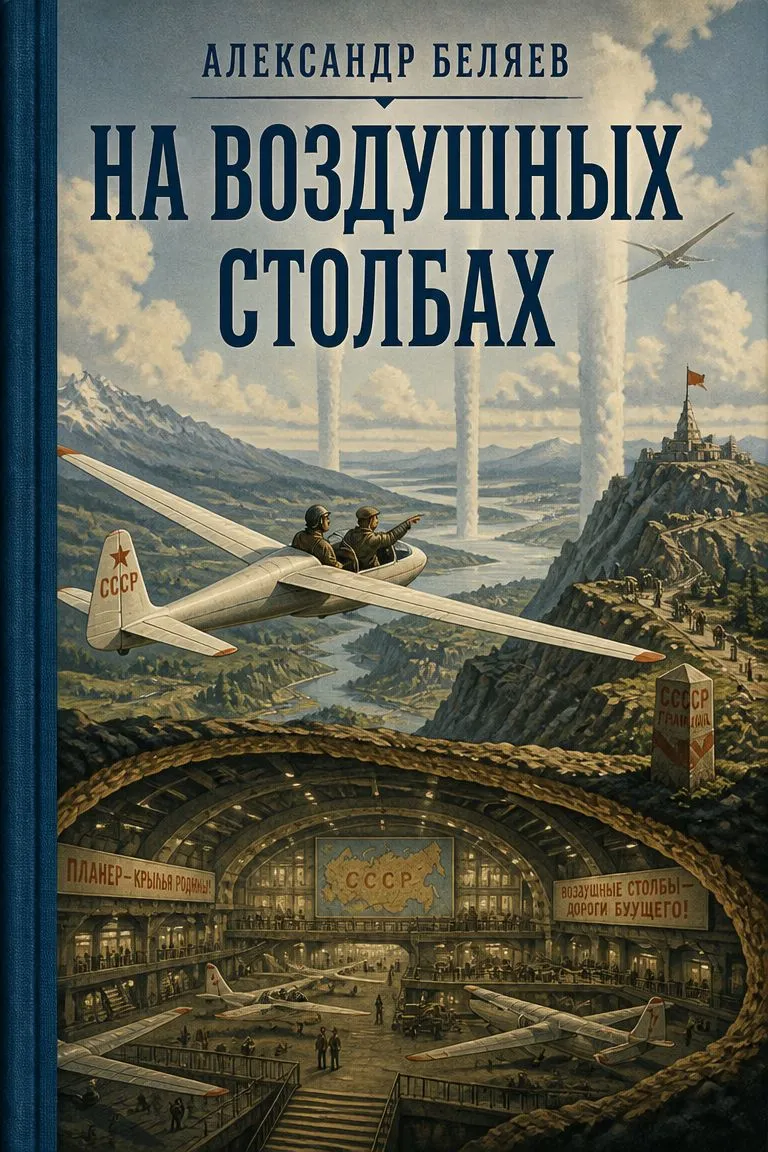 На воздушных столбах — обложка книги