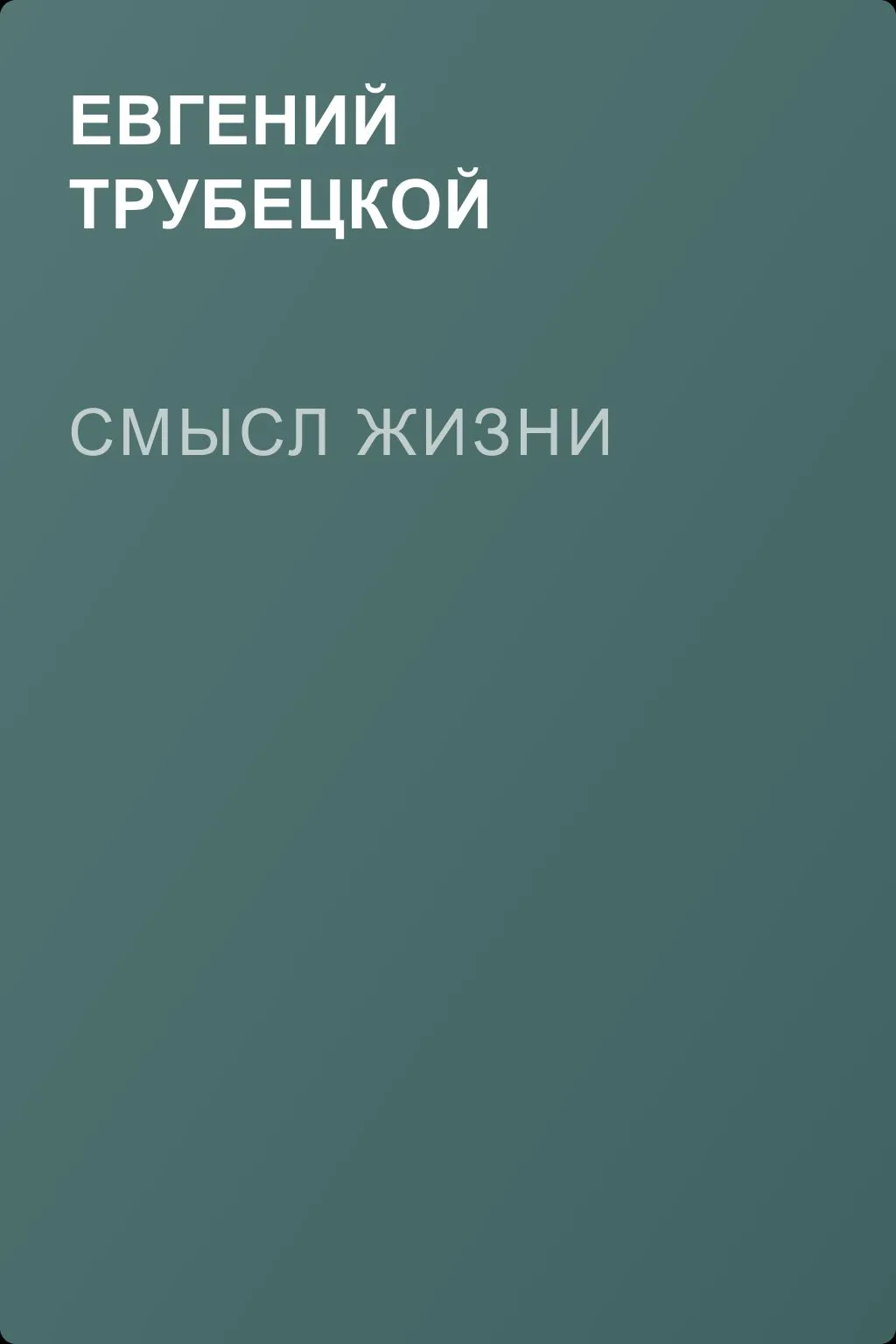 Смысл жизни — обложка книги