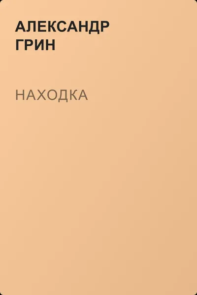 Находка — обложка книги