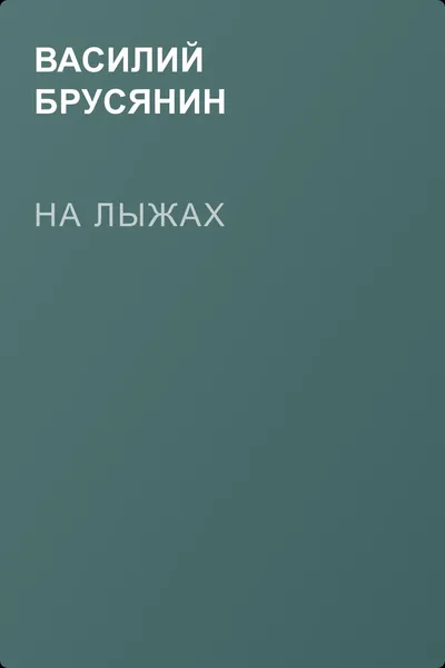 На лыжах — обложка книги