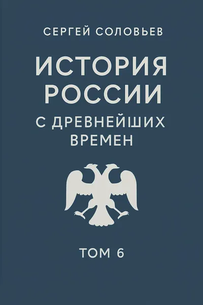 История России с древнейших времен. Том 6 — обложка книги