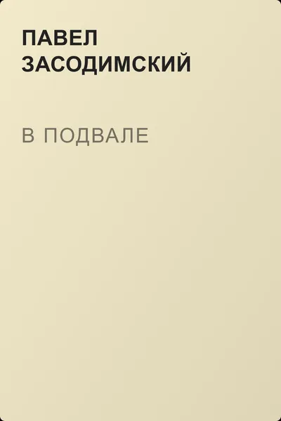 В подвале — обложка книги