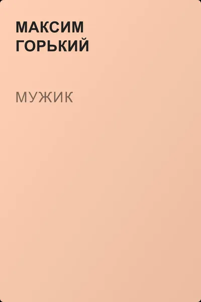Мужик — обложка книги