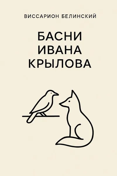 Басни Ивана Крылова — обложка книги