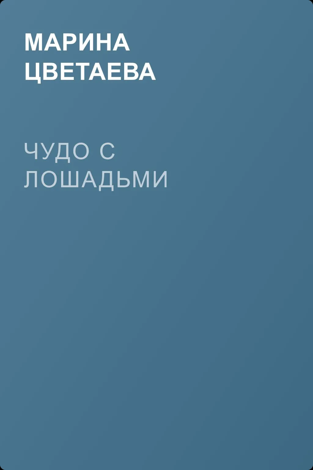 Чудо с лошадьми — обложка книги