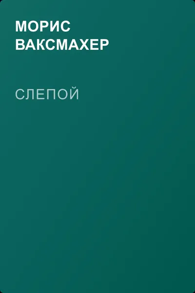 Слепой — обложка книги
