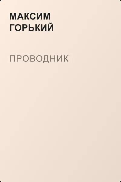 Проводник — обложка книги