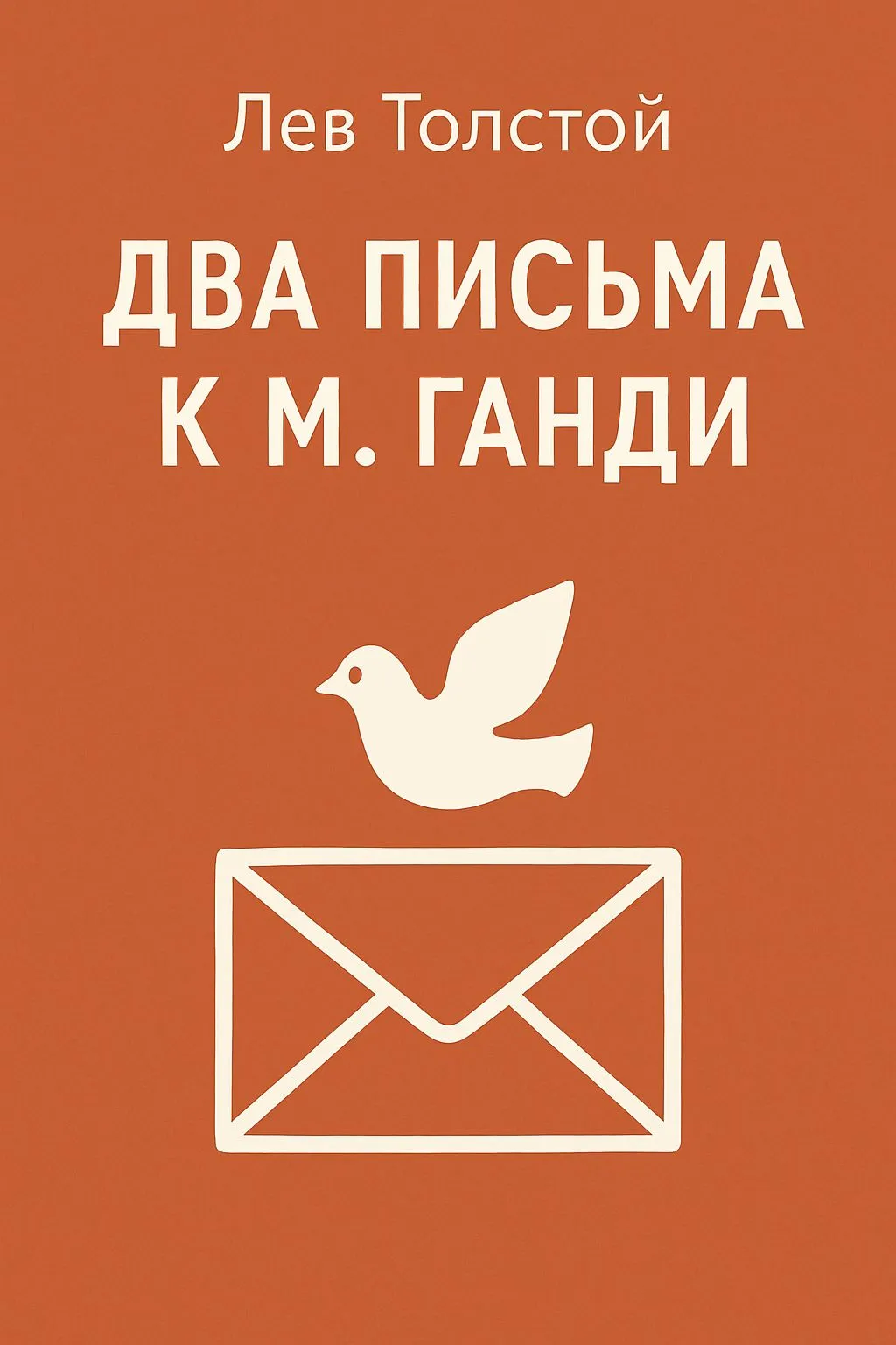 Два письма к М. Ганди — обложка книги