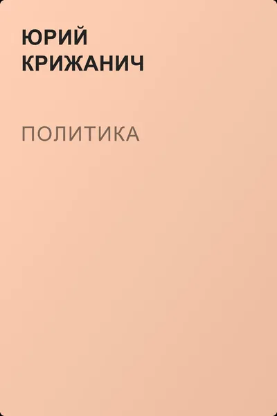 Политика — обложка книги