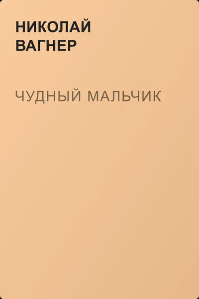 Чудный мальчик — обложка книги
