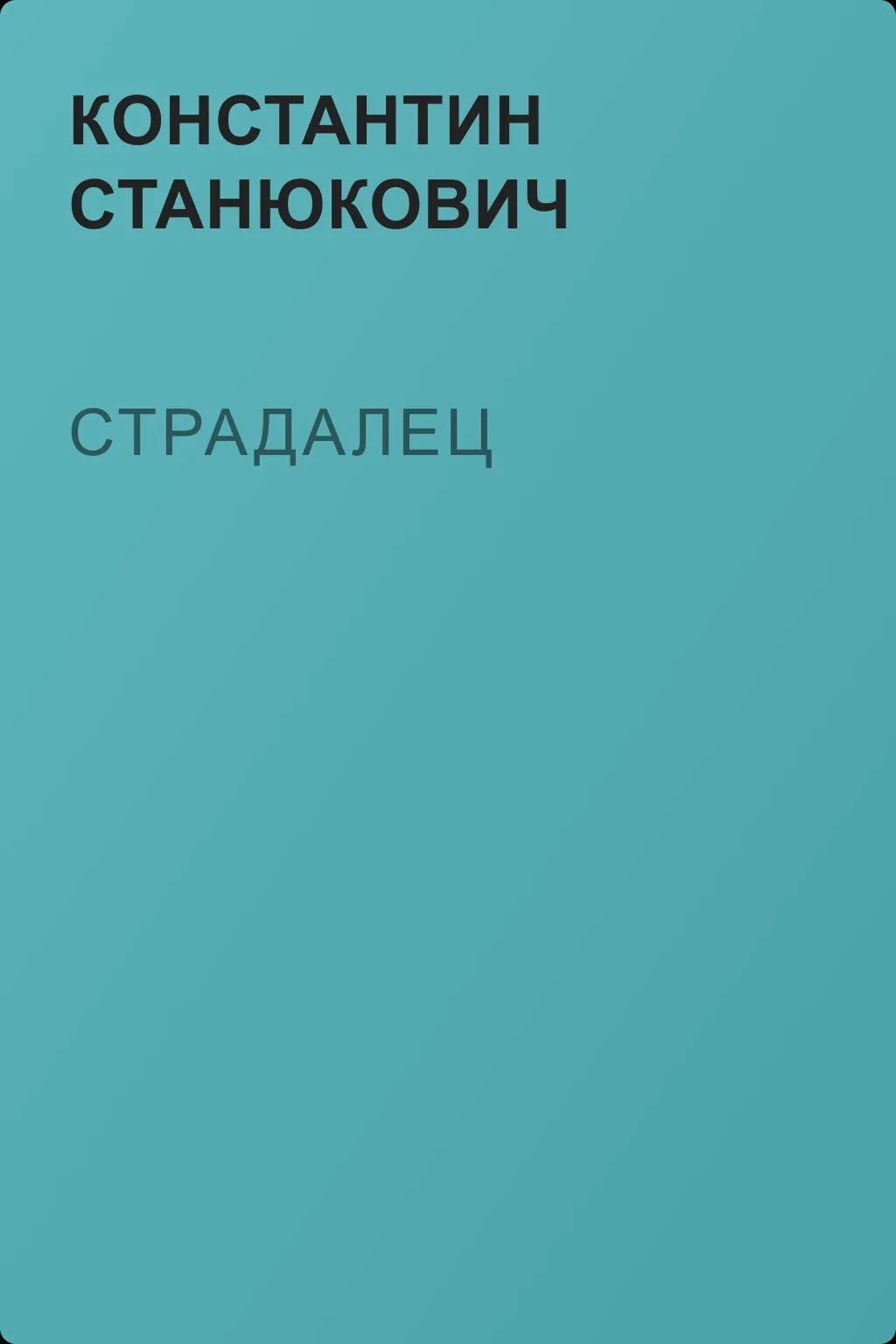 Страдалец — обложка книги