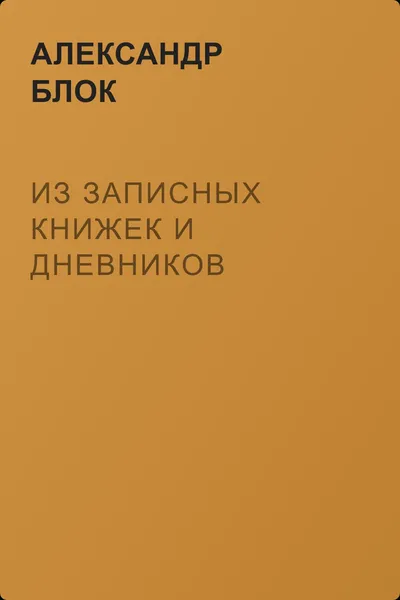 Из записных книжек и дневников — обложка книги